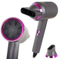 Uscător de păr VERK 800 W, ionizare, 3 trepte de temperatură, aer rece, LED, gri/roz