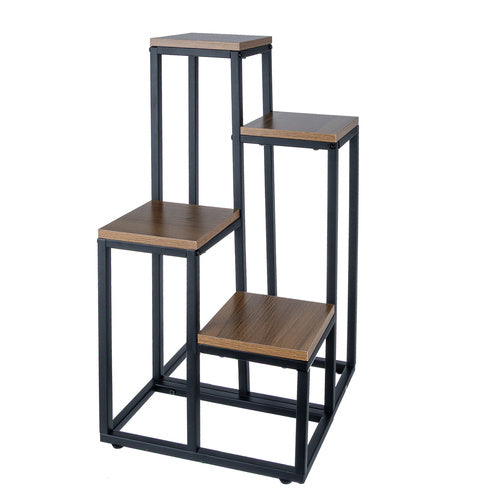 Suport pentru flori ruhhy ,stativ vertical pentru ghivece  ,69cm ,metalic, negru /maro